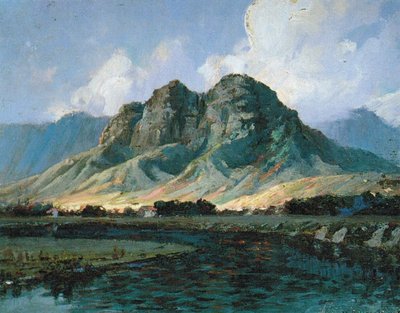 Picos de Maunawili Olomana desde Kailua de D. Howard Hitchcock